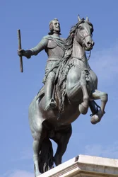 Reiterstandbild von Philipp IV. (1605-65), König von Spanien, von Tacca in Bronze gegossen